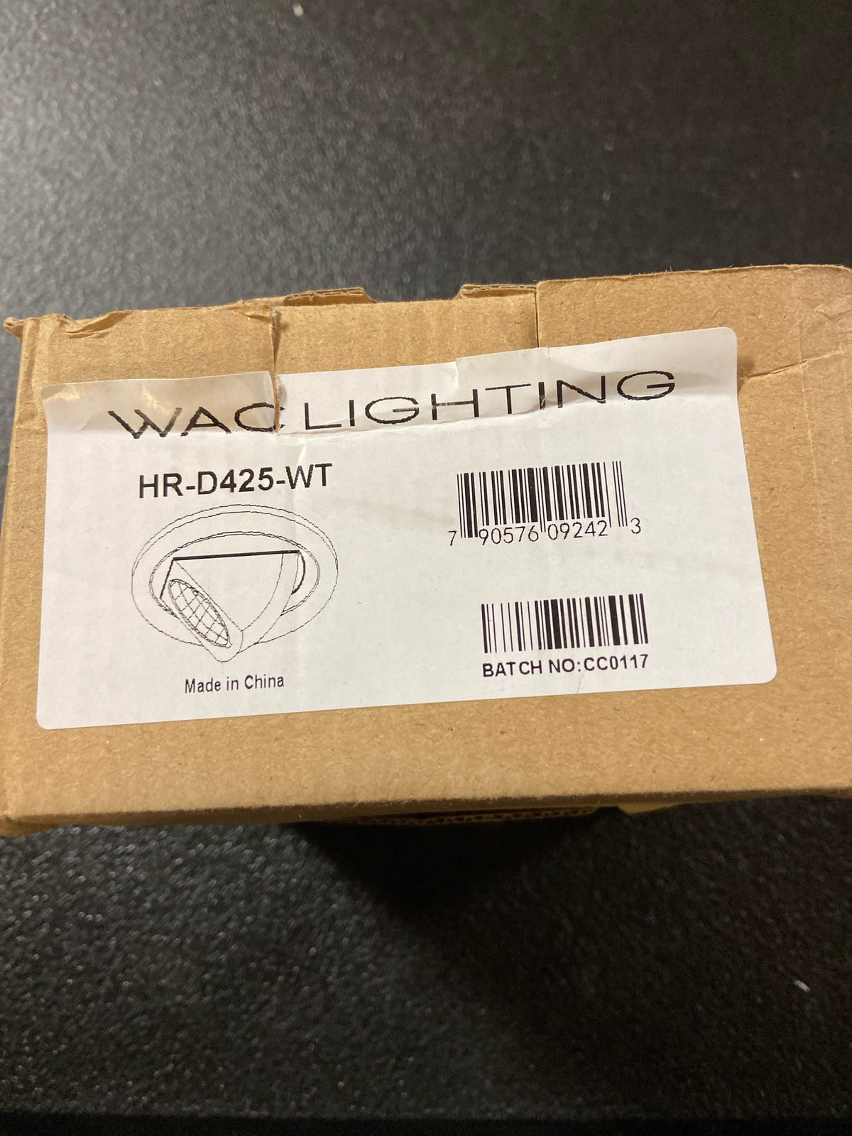 WAC Lighting HR-D425-WT 4" Low Voltage Recessed Light Adjustable Trim - White