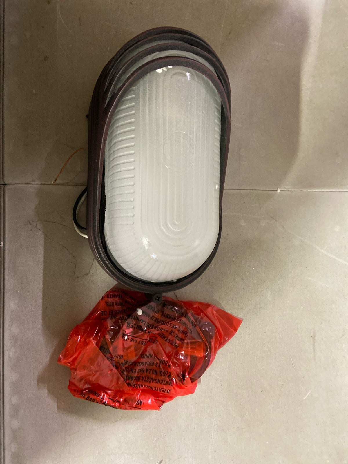 TRANS GLOBE Imports 4124 RT One Light Bulkhead from Fringe Collection 4.00 inches