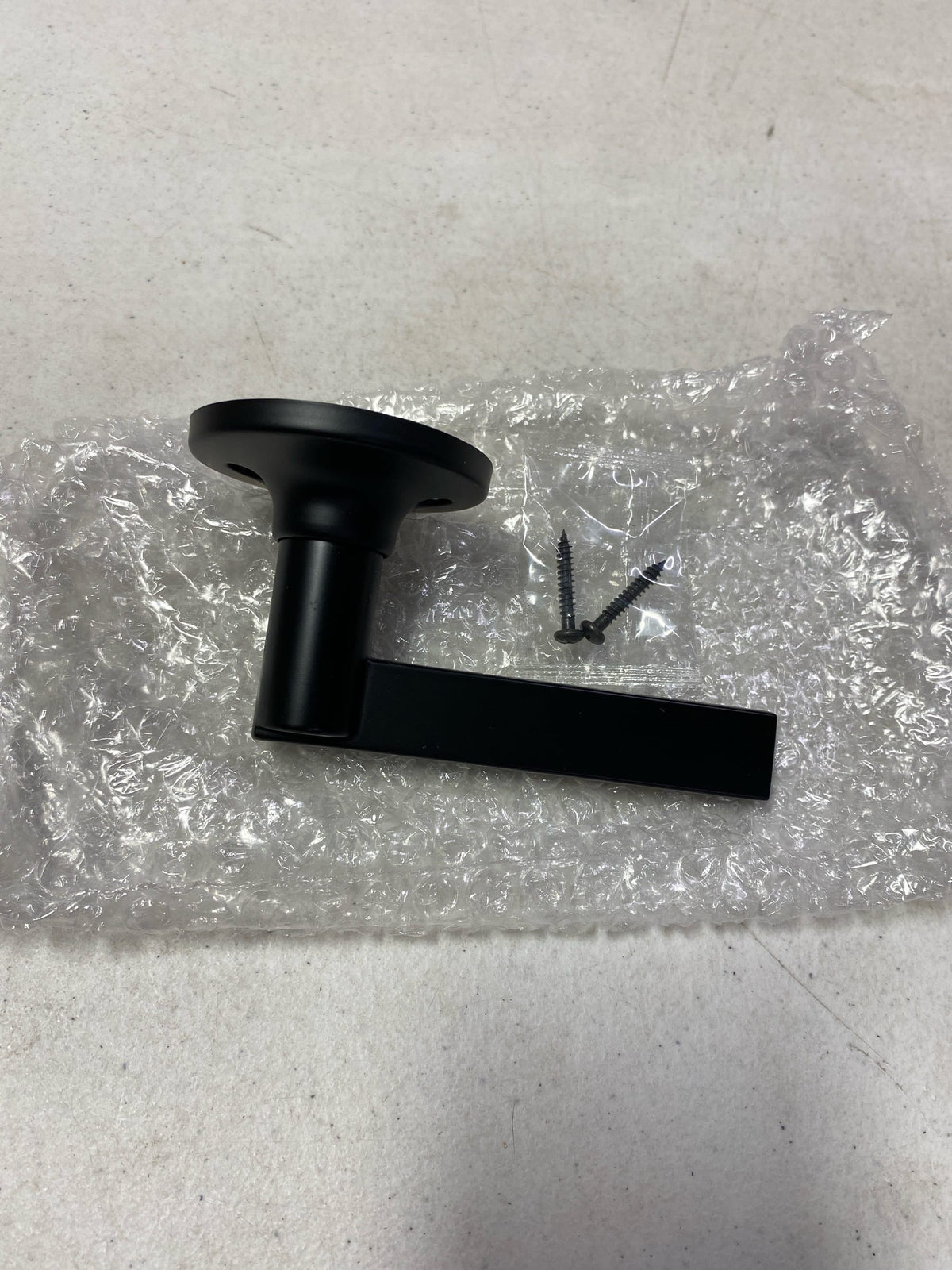 Miseno MLK5031BK Hazel Flat Bar Non-Turning One-Sided Door Lever - Matte Black