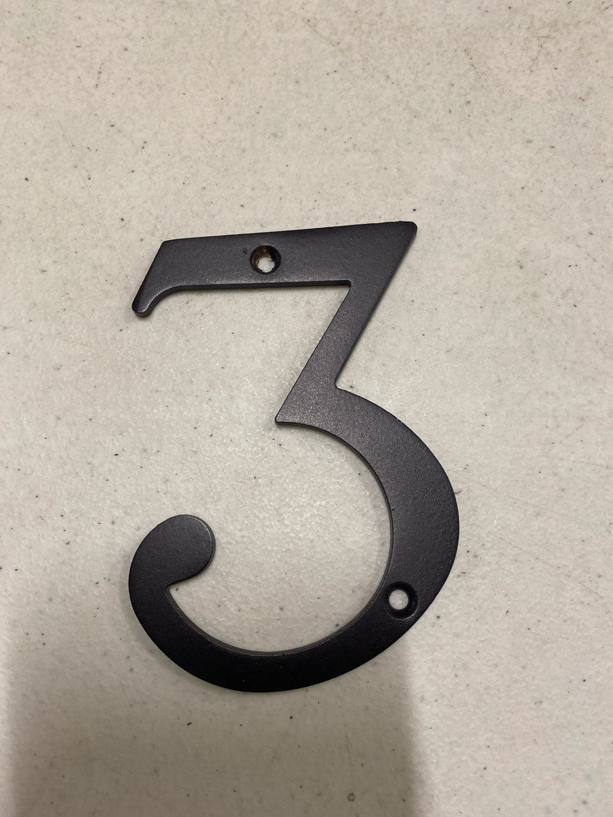 Deltana RN4-3U10B 4" Solid Brass Traditional House Number - #3 - Oil Rubbed Bronze
