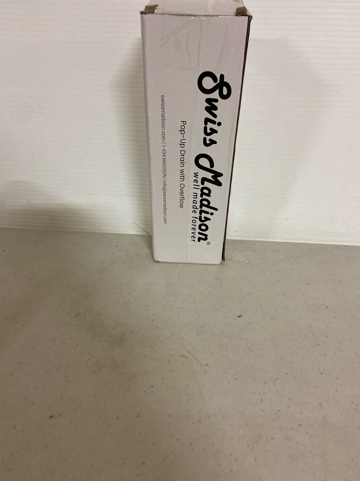 Swiss Madison SM-PD23MW 1-3/4" Pop-Up Drain Assembly with Overflow - Matte White