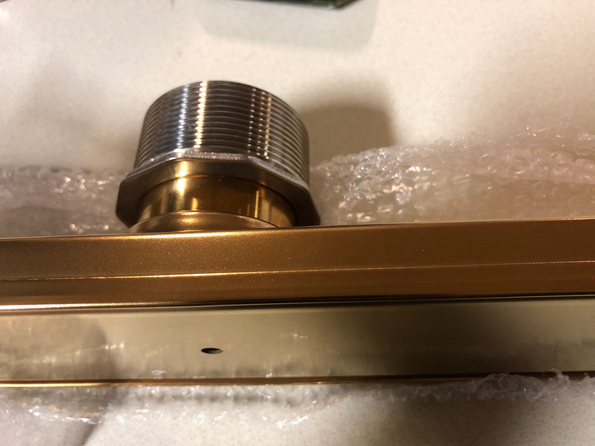 Signature Hardware SH43932079BG 32" Tile-In Linear Shower Drain - Brushed Gold