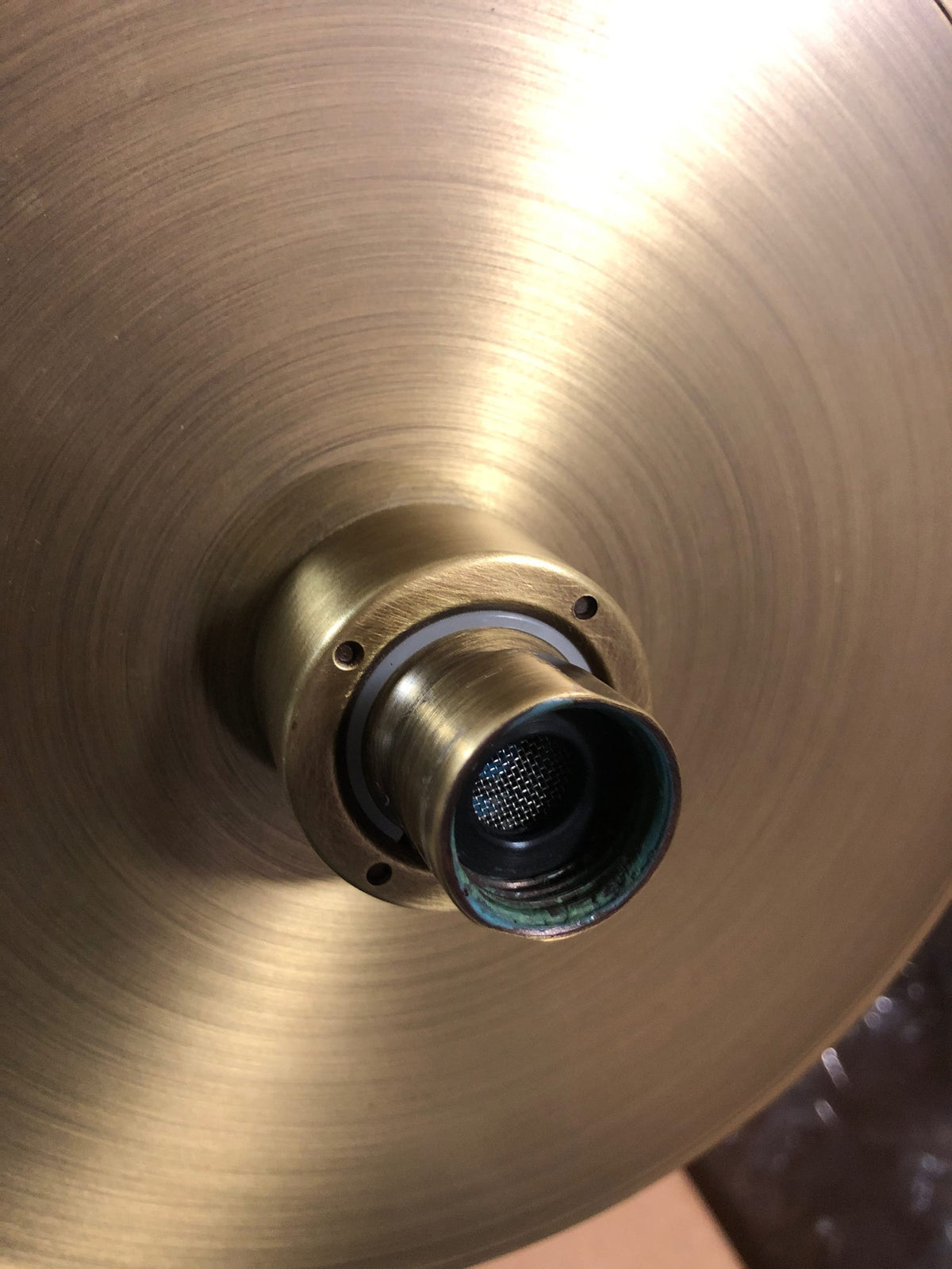 Signature Hardware SHRSB820RGAGBR FundamentALL 8" Round Single-Function 1.75 GPM Shower Head - Aged Brass