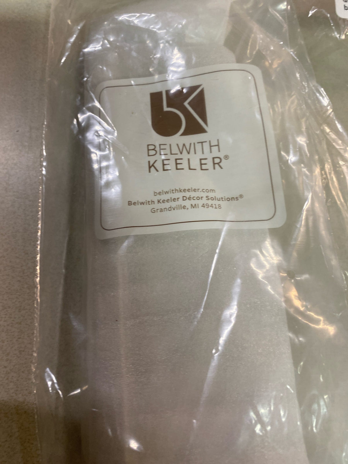 Belwith Keeler B077025-14 Monroe 6-5/16" Center to Center Square Cabinet Bar Handle / Drawer Pull - Polished Nickel