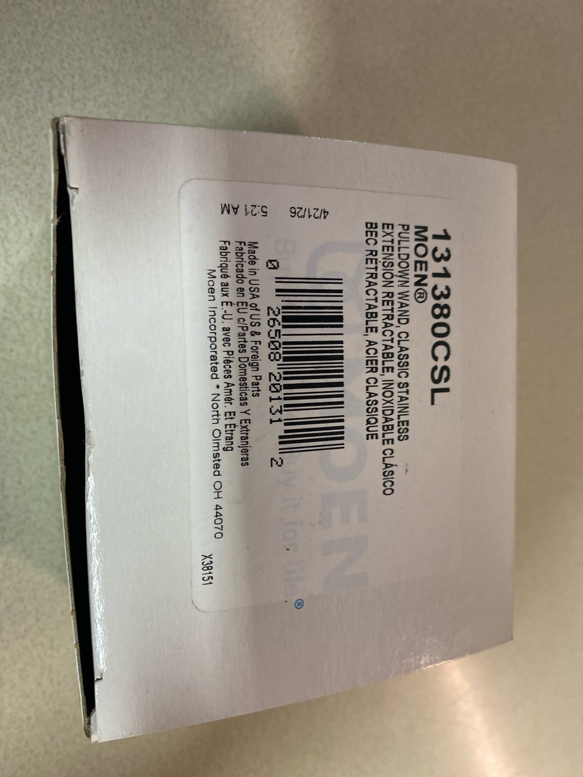 Moen 131380 Replacement Wand - Chrome