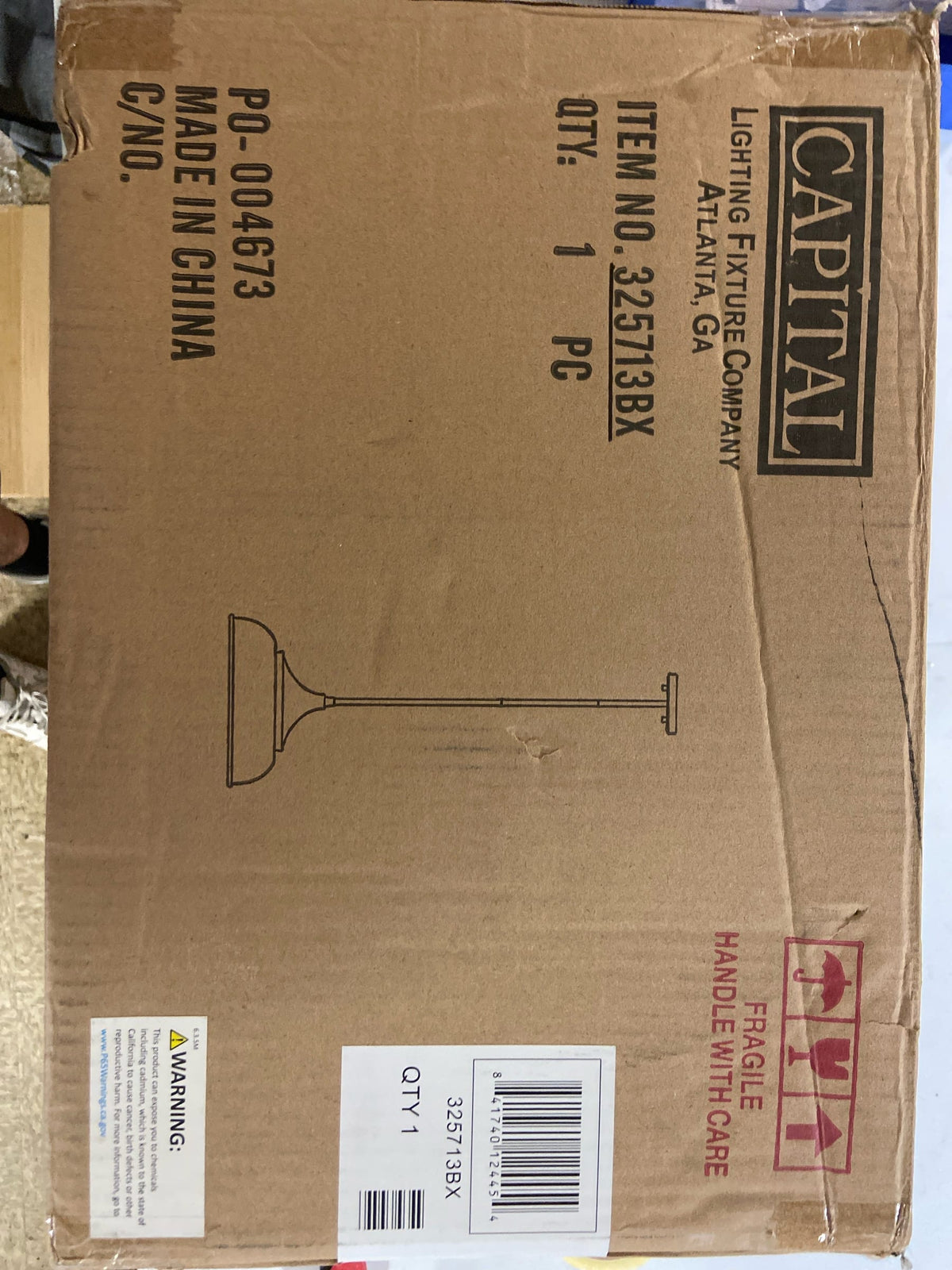 14.5 Inch 1 Light Pendant In Transitional Style 14.5 High By 59 Wide -Traditional Installation Capital Lighting 325713Bx