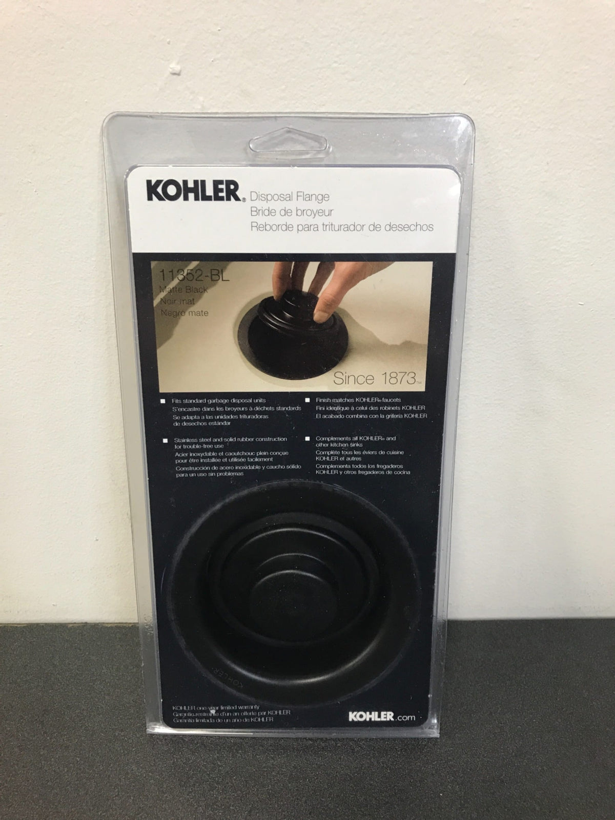 KOHLER 5.75-in Oil-Rubbed Bronze Metal Garbage Disposal Sink Flange