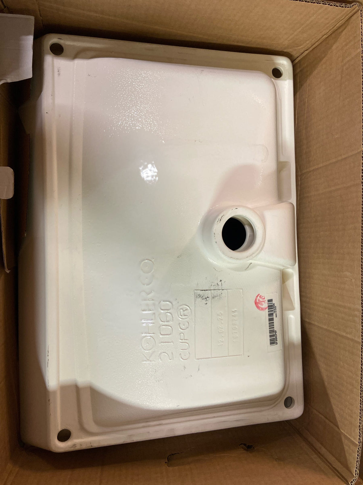 Kohler 21060-0 Brazn 23 in. x 16 in. Vessel Bathroom Sink in White Vitreous China