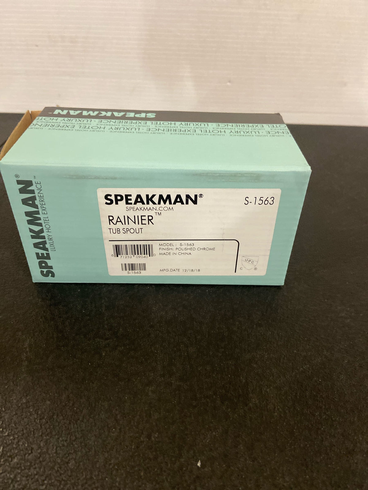 Speakman S-1563 Rainier Square Tub Spout, Polished Chrome