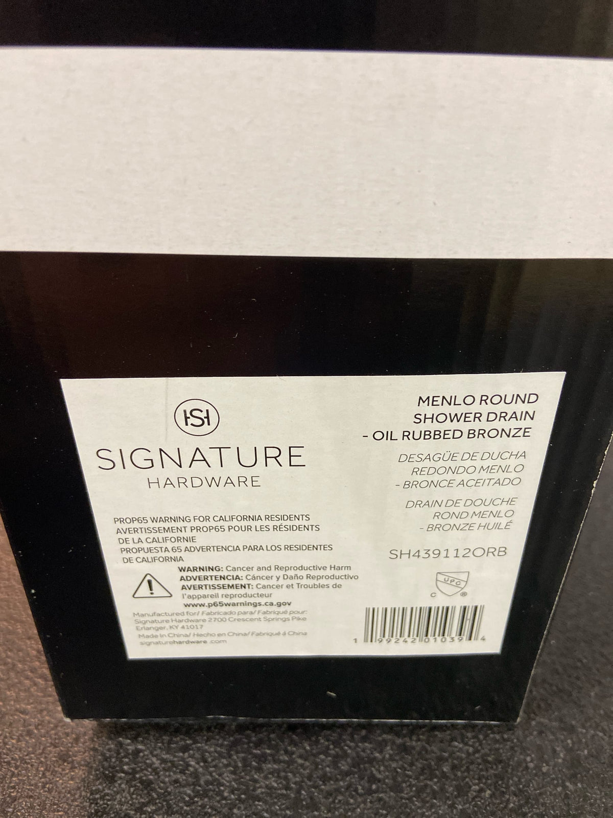 Signature Hardware SH439112ORB FundamentALL 4-1/2" Round Shower Drain - Oil Rubbed Bronze