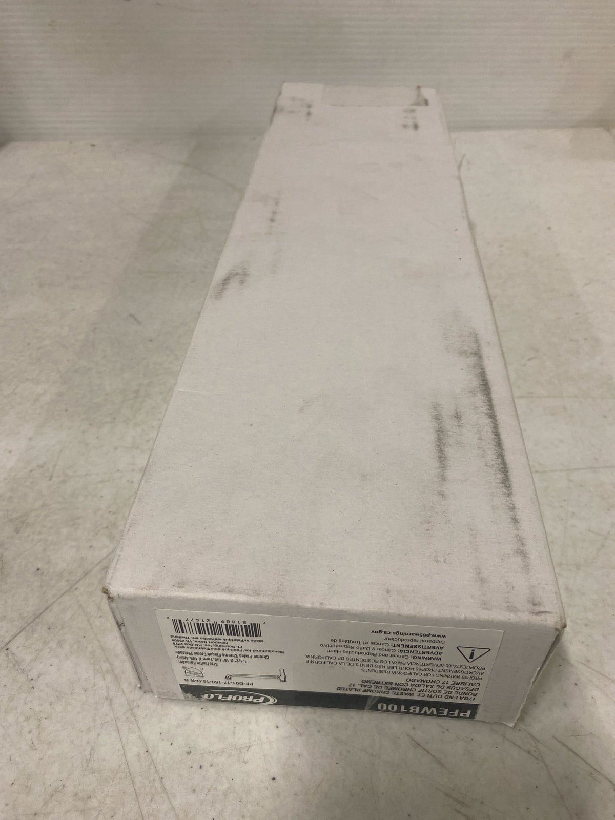 PROFLO PFEWB100 1-1/2" x 16" 17 Gauge Brass End Outlet Waste Slip-Joint with BAF - N/A