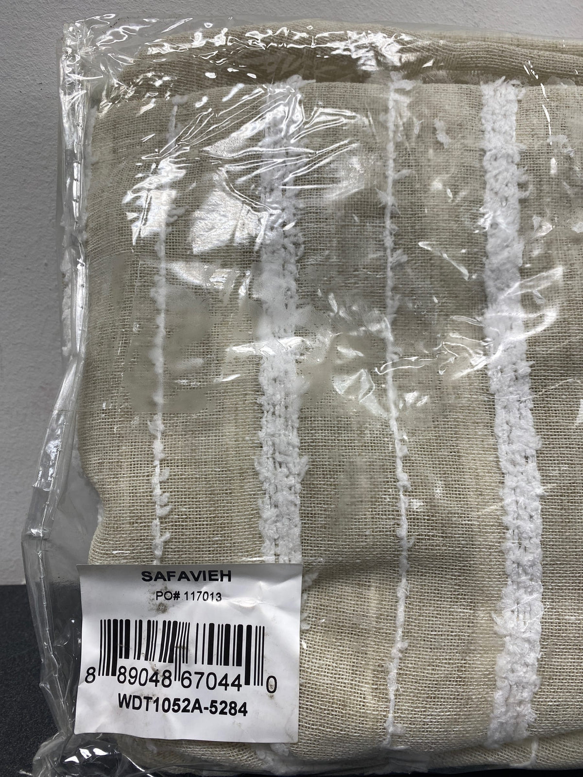 Safavieh WDT1052A-5284 Cream Solid Grommet Sheer Curtain - 52 in. W x 84 in. L