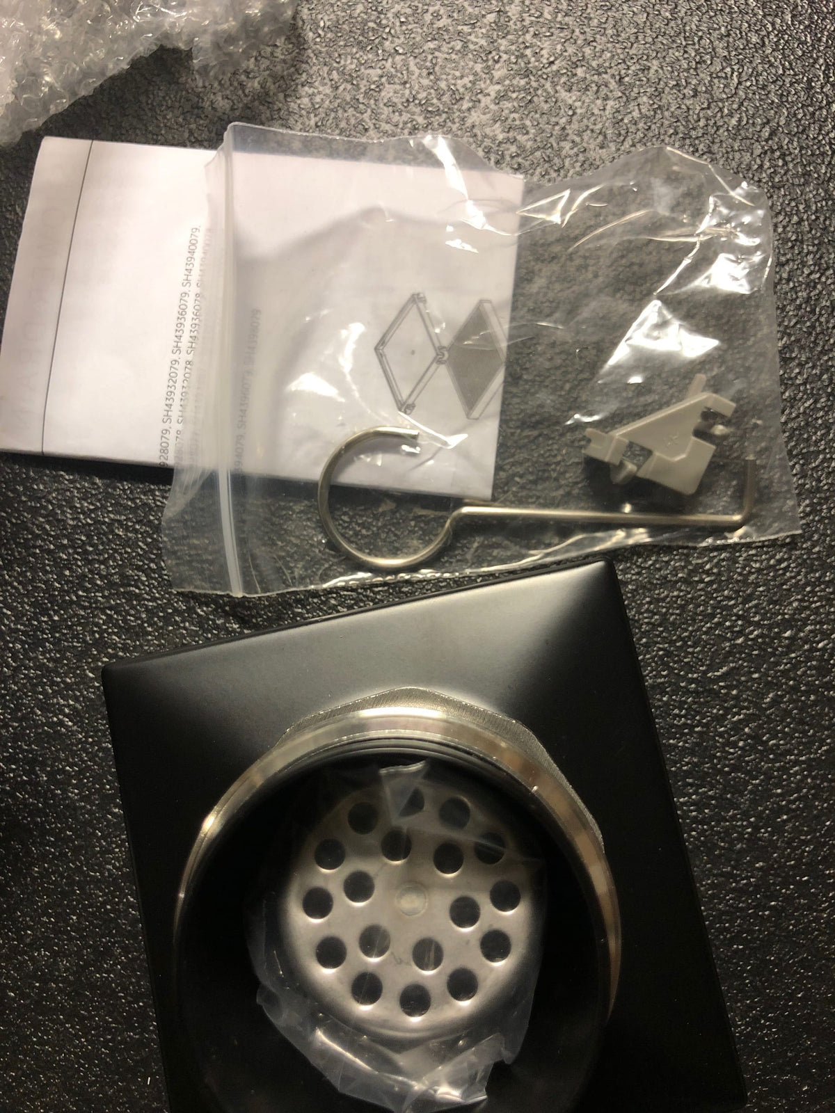 Signature Hardware 4" Tile-in Square Shower Drain