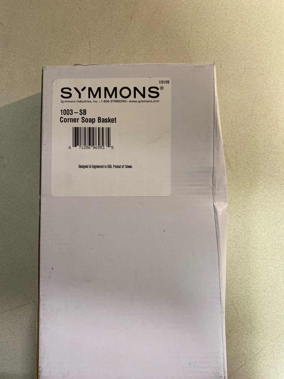 Symmons 1003-SB Wall Mounted Corner Soap Basket - Polished Chrome