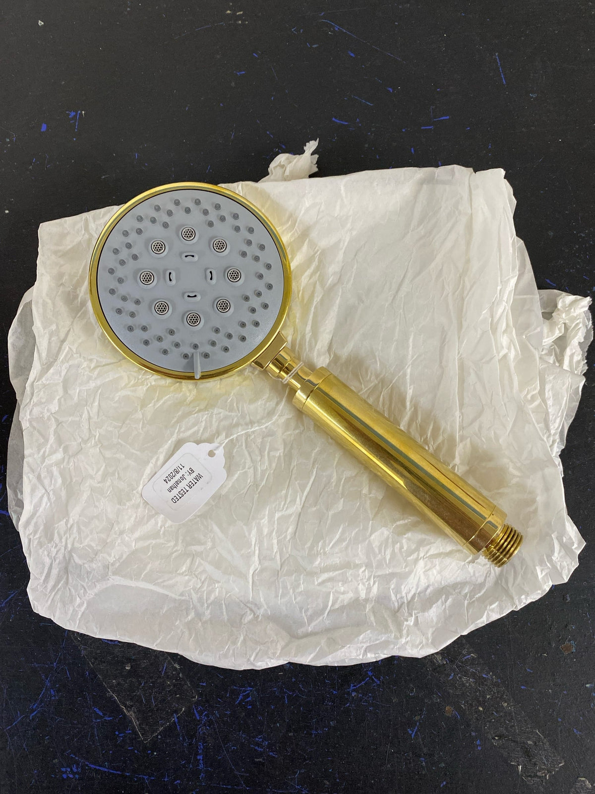 California Faucets HS-083.18-BBU 1.8 GPM Multi Function Hand Shower with Straight Handle - Burnished Brass