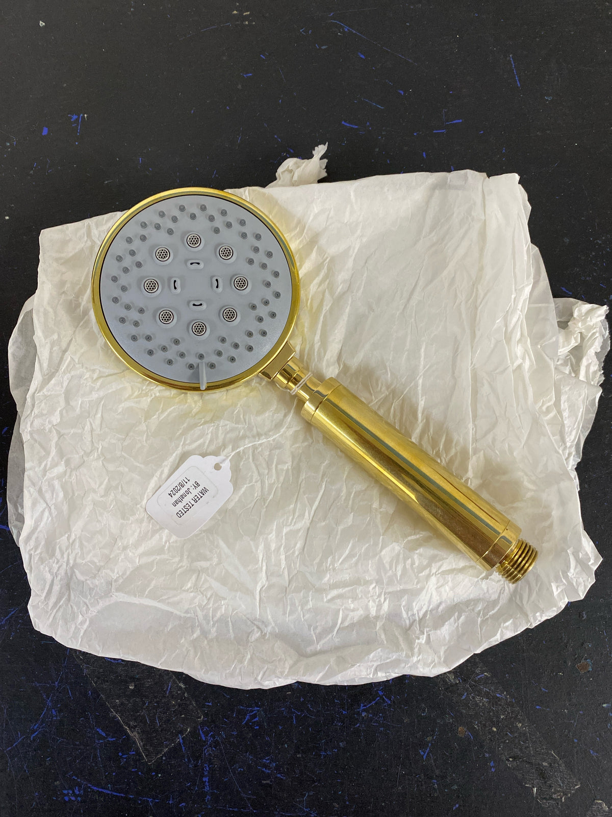 California Faucets HS-083.18-BBU 1.8 GPM Multi Function Hand Shower with Straight Handle - Burnished Brass