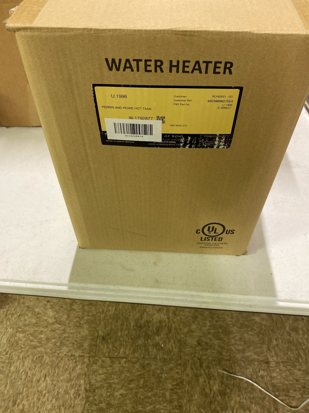 Perrin and Rowe U.1998 High Performance Hot Water Tank for Water Dispenser Faucet - N/A
