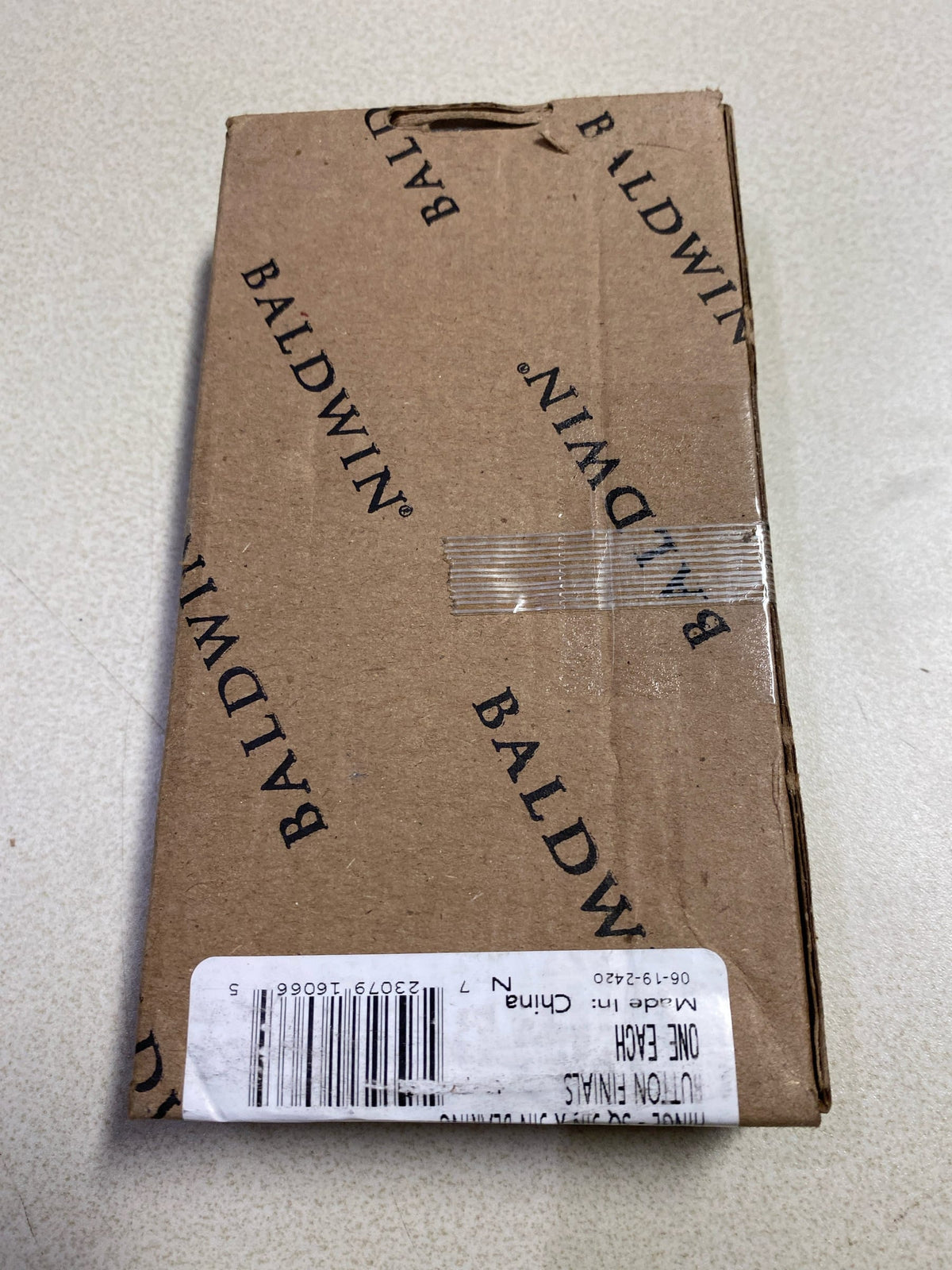 Baldwin 1051190I Square Ball Bearing Mortise Hinge, Black