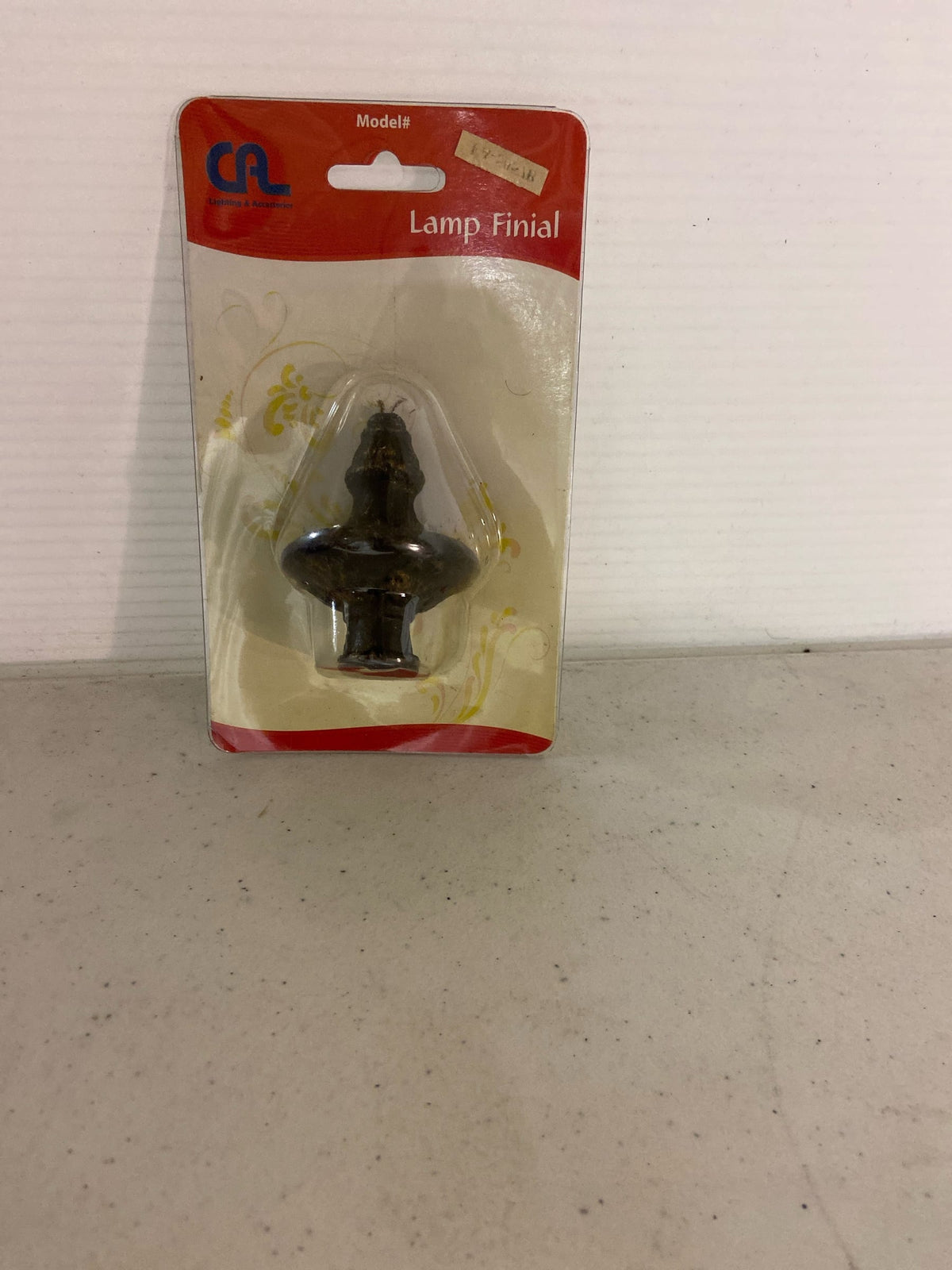 Cal Lighting FA-5057B 2.375" Traditional / Classic Cast Metal Short Urn Finial - Old Brass