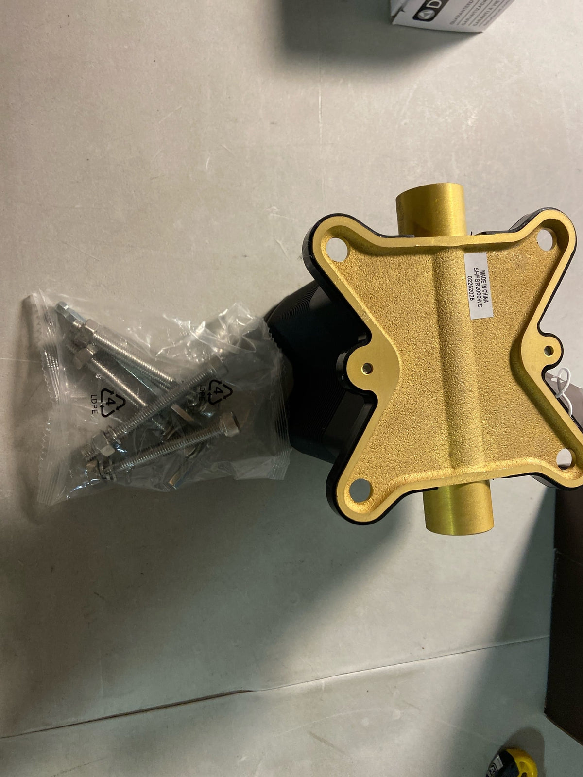 Signature Hardware 448006 Freestanding Tub Filler Rough-In Valve with Stops