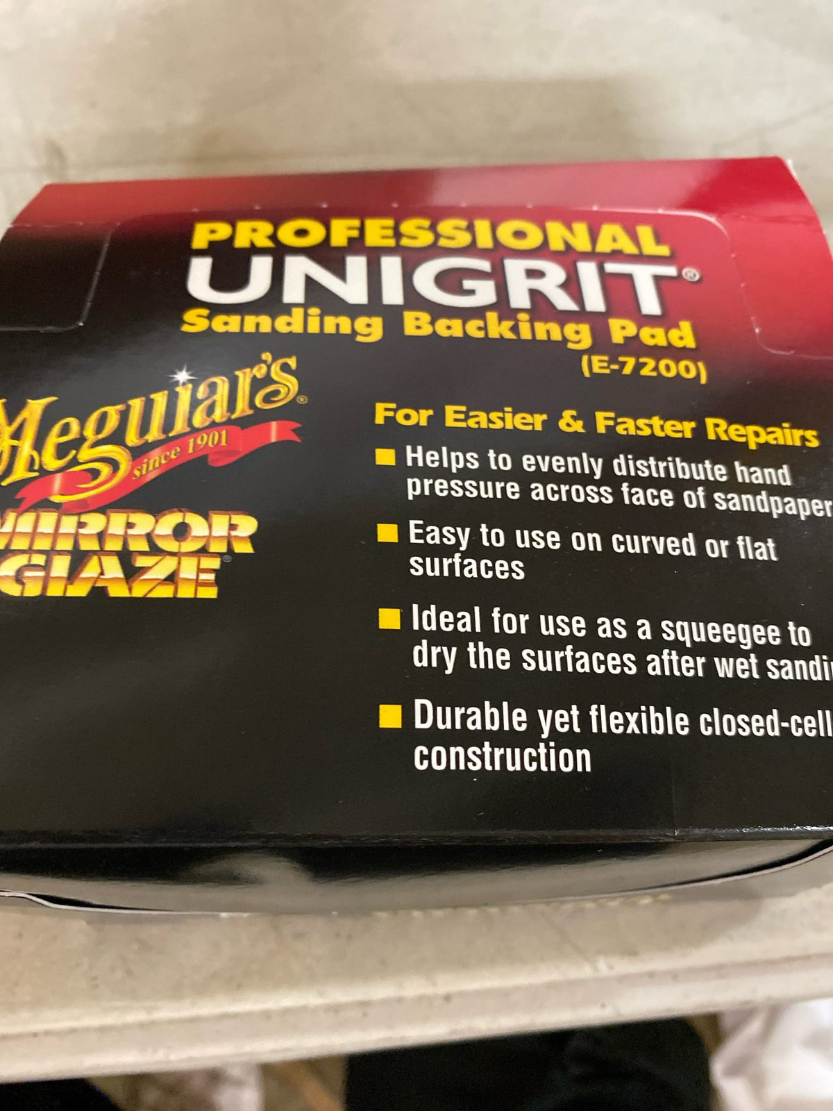 Meguiar's Professional High-Tech Backing Pad E7200 - Backing Pad for use with Automotive Sandpaper for Professional Sanding, Wrap Sand Paper Around Backing Pad for Consistent Sanding,Backing Pad 10 Pack