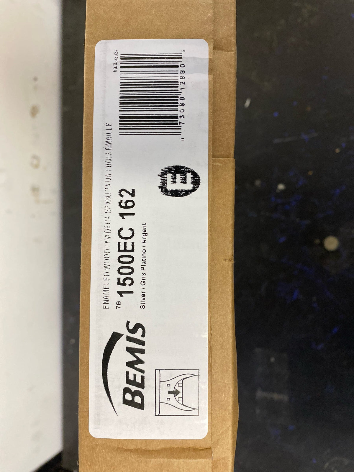 Bemis 1500EC 162 1500EC162 Toilet Seat, 1 Pack Elongated, Silverado
