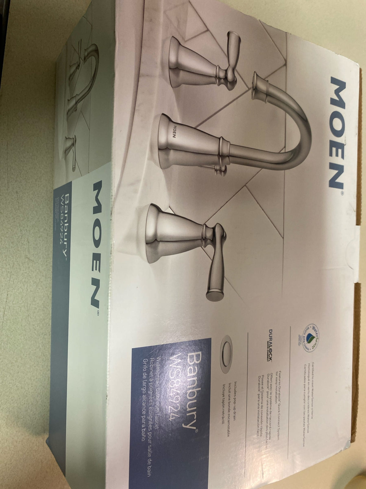 Moen WS84924 Two-Handle High Arc Bathroom Faucet, Chrome