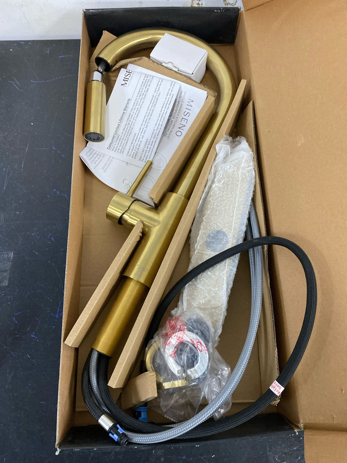 Miseno MNO191L Mia 1.8 GPM Pull Down Kitchen Faucet - Champagne Gold
