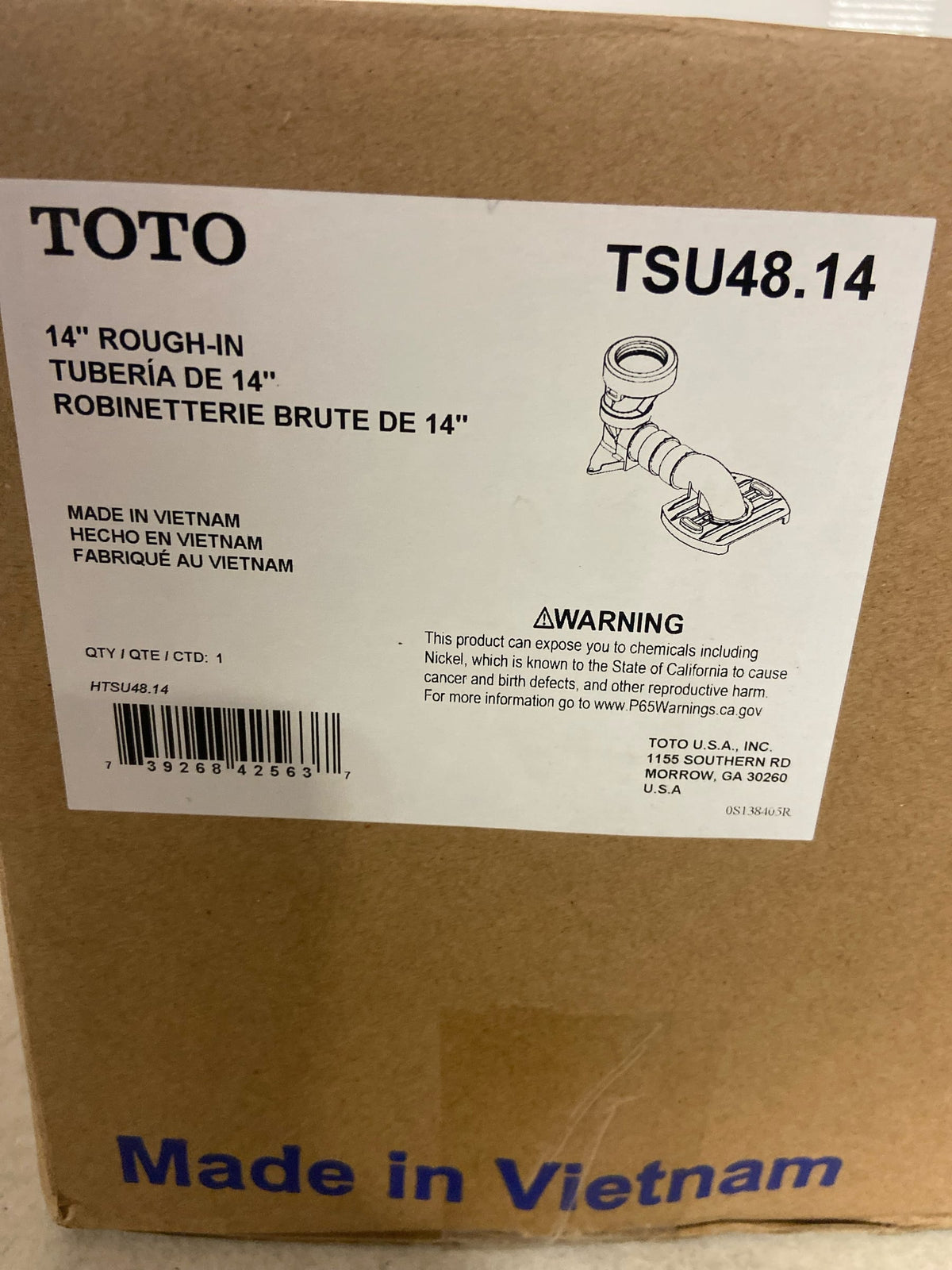 Toto TSU48.14 Rough in Adapters