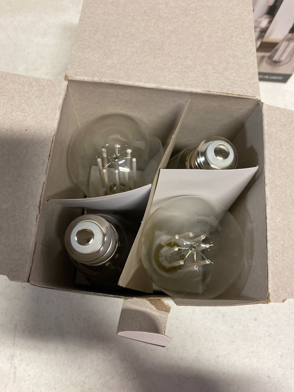 Feit Electric 60-Watt Equivalent ST19 Dimmable White Filament Clear Glass E26 Vintage Edison LED Light Bulb, Daylight, 5000K - 4 Pack