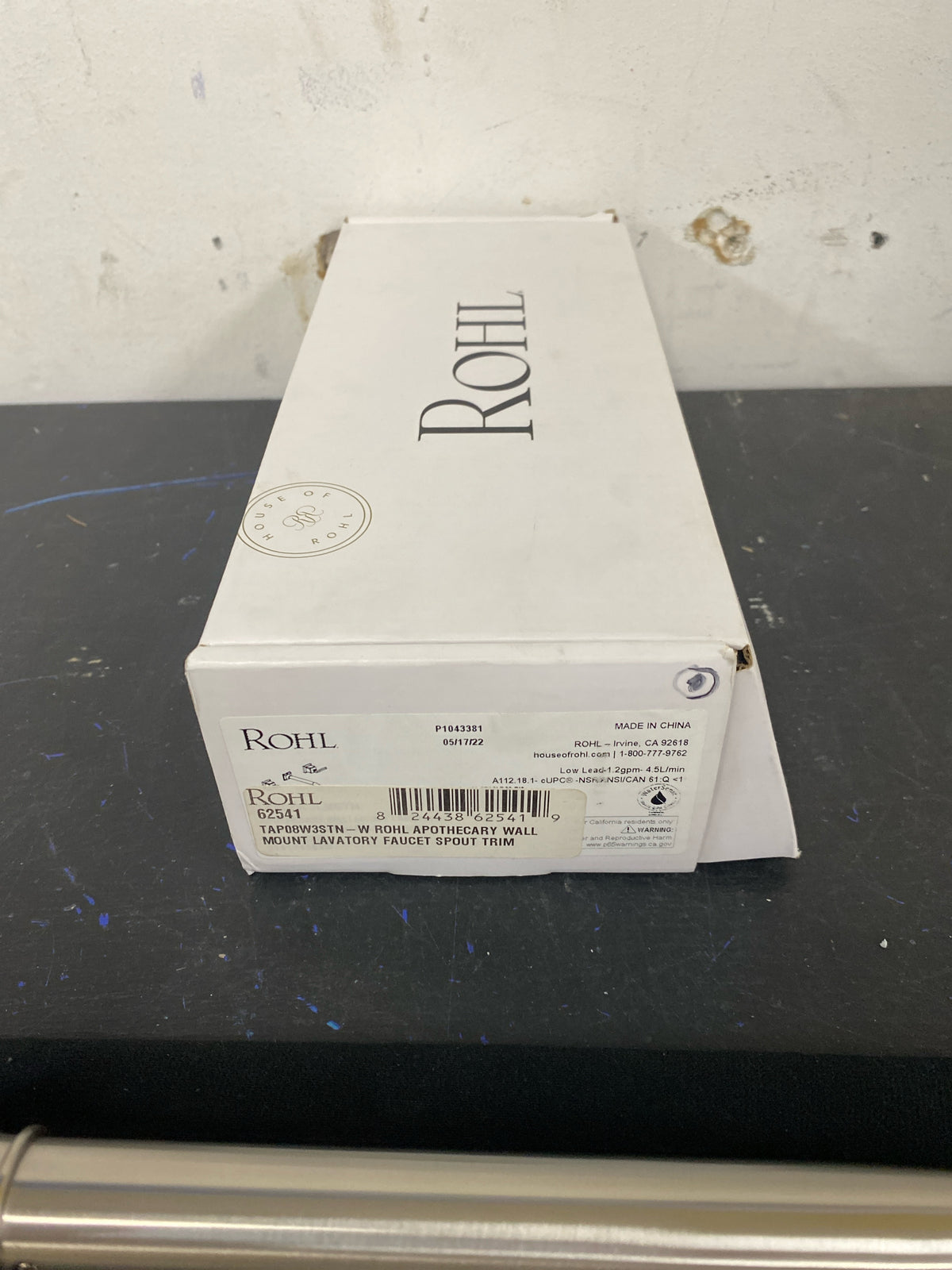 Rohl: TAP08W3STN-W - Apothecary Wall Mount Lavatory Faucet Trim Body