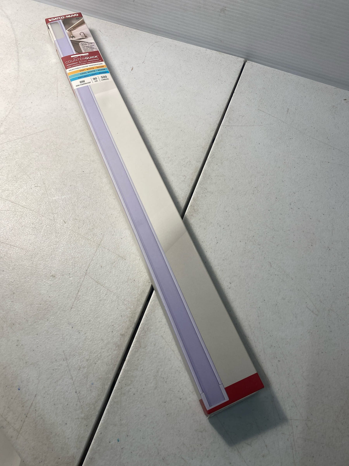 Nuvo Lighting 63/403 CounterQuick 21" Long LED Under Cabinet Light Bar - White