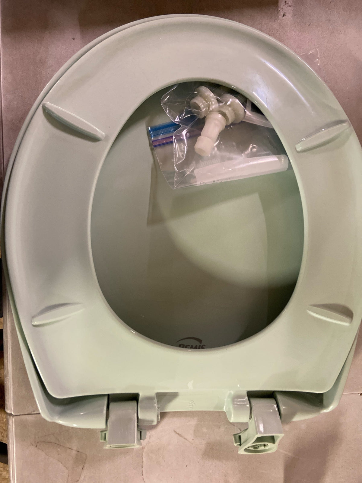 Bemis 200SLOWT 455 Round Closed-Front Toilet Seat with Soft Close and STA-TITE Seat Fastening System - Seafoam