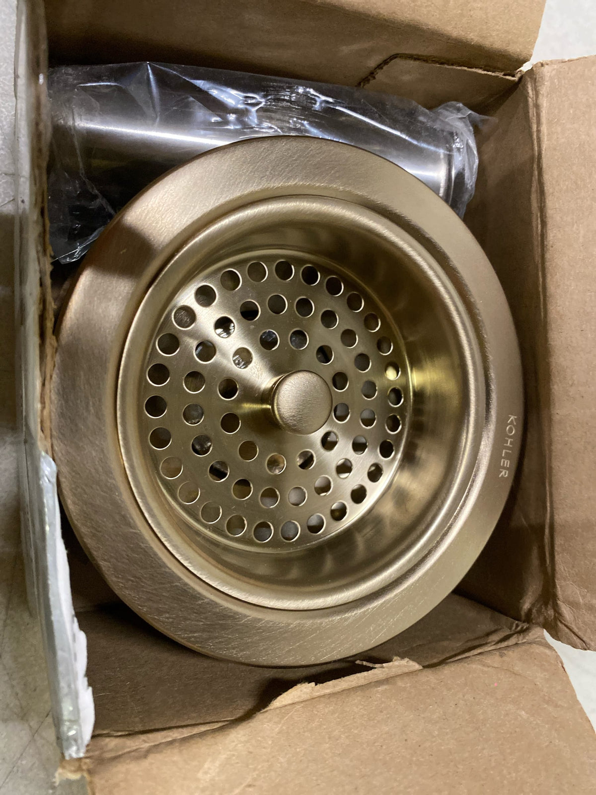 KOHLER K-8801-BV Duostrainer Sink Strainer, Vibrant Brushed Bronze,1.5"