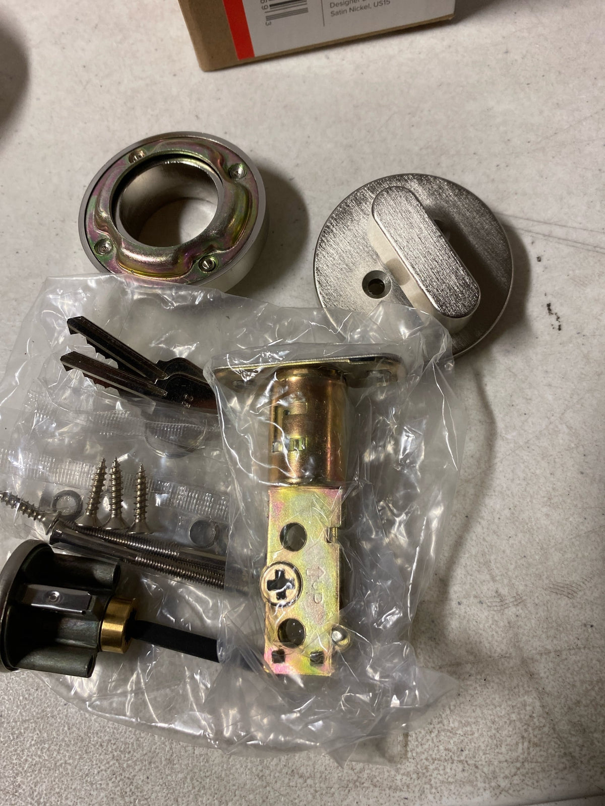 Miseno MLK1238 Elkton Single Cylinder Keyed Entry Deadbolt - Satin Nickel