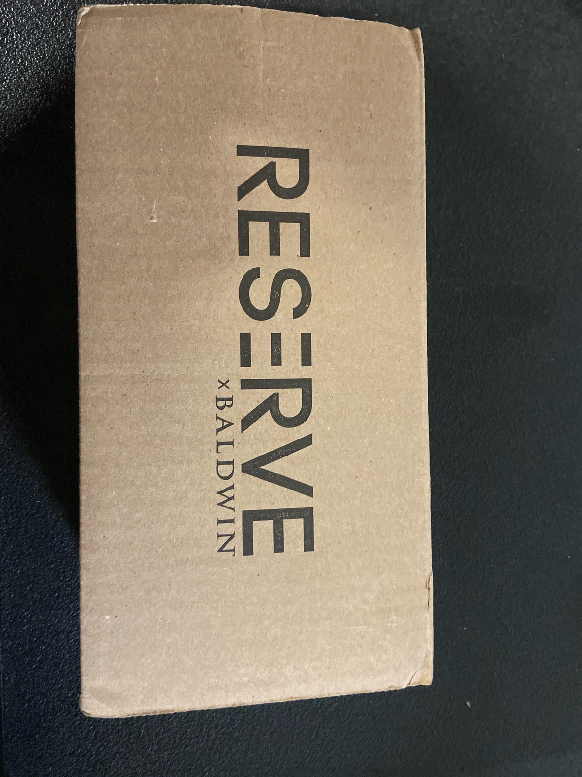 Baldwin PSSOLCSR044 Solvang Passage Door Knob Set with Contemporary Square Rose from the Reserve Collection - Satin Brass