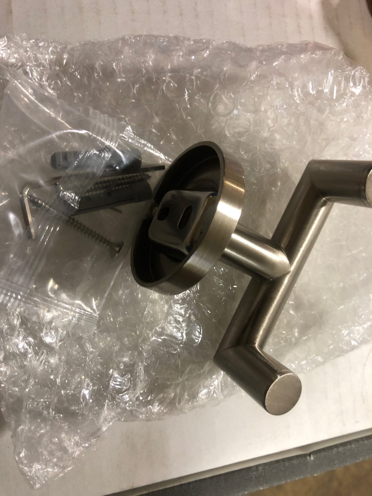 ICO Bath V70224 Glow Double Robe Hook - Brushed Nickel