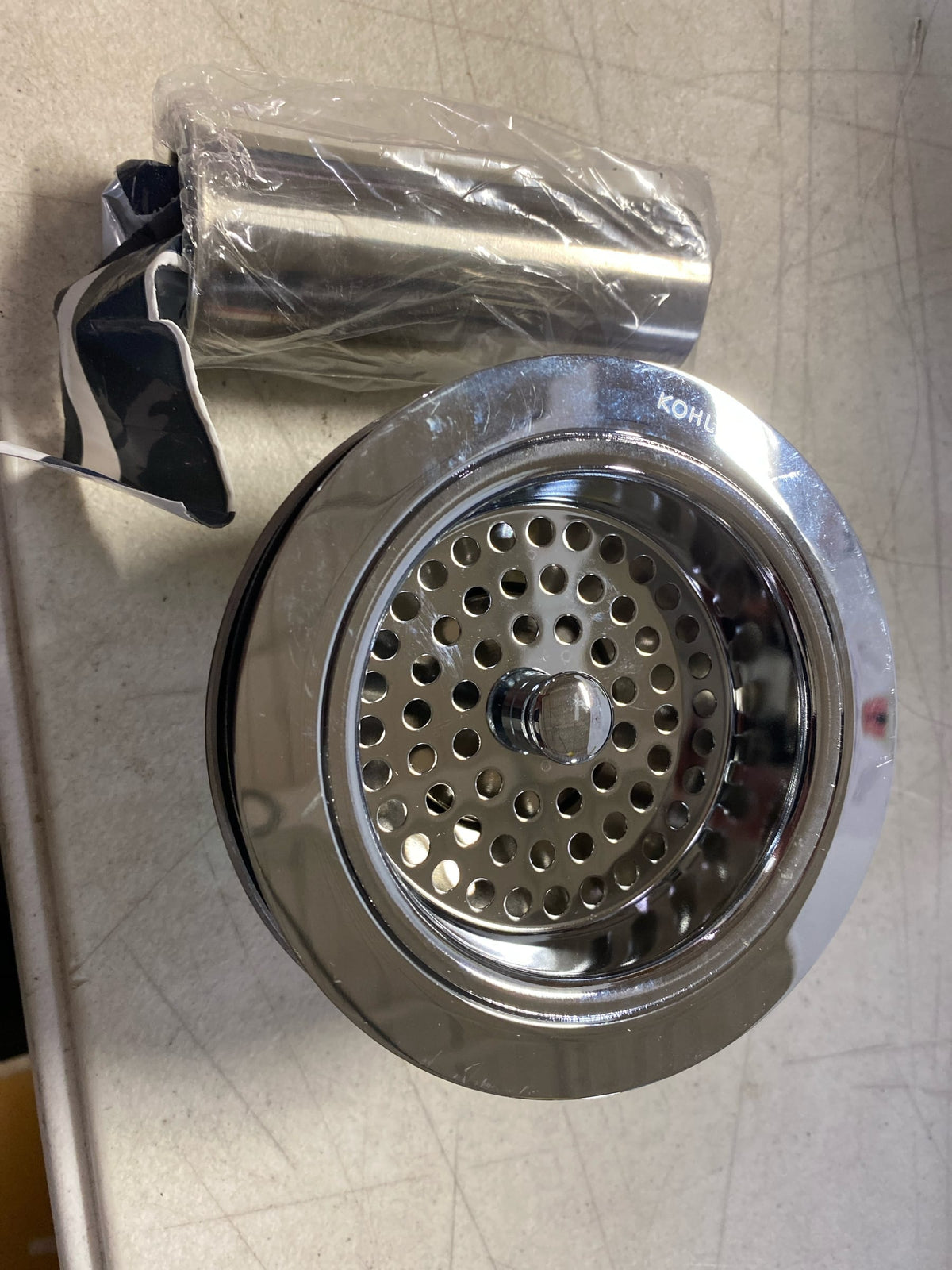 Kohler K-8801-CP Duostrainer Basket Strainer with Sink Drain and Tailpiece - Polished Chrome