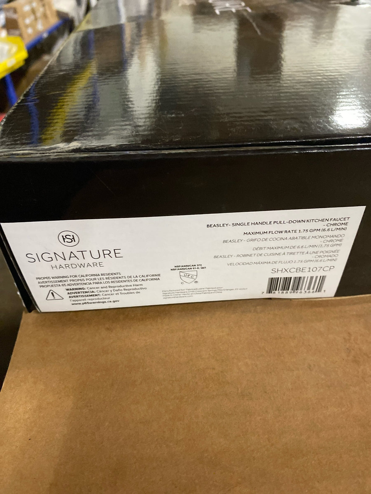 Signature Hardware SHXCBE107CP Beasley 1.8 GPM Pull-Down Kitchen Faucet - Chrome