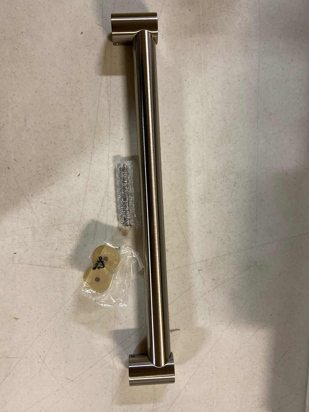 Jaclo G40-18-SN 90 Degree Smooth with End Caps Grab Bar with Right-Hand Configuration, Polished Brass