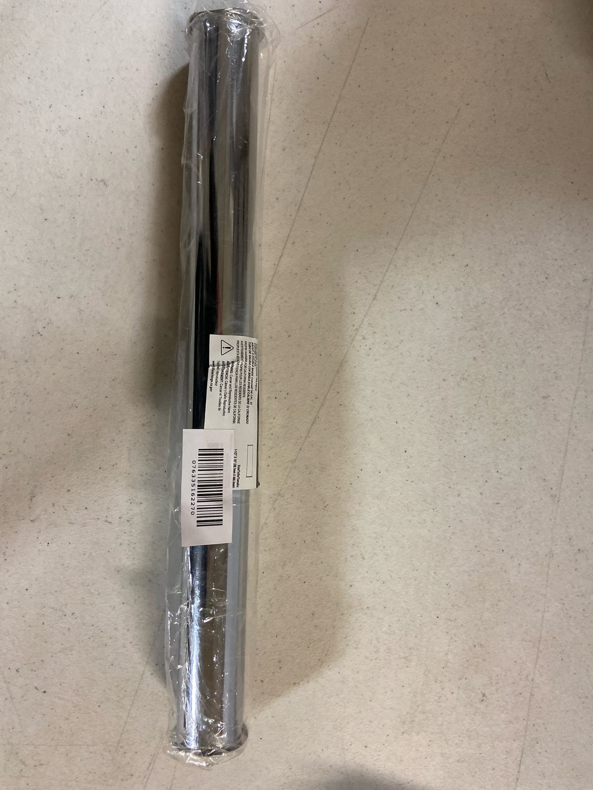 DURAPRO GIDDS-162127 Double-Flanged Sink Tailpiece, Chrome, 22 Gauge, 1-1/2 x 16"