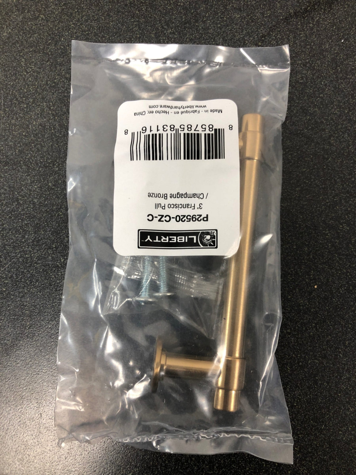 liberty P29520-CZ-C 3" Francisco pull/ champagne bronze