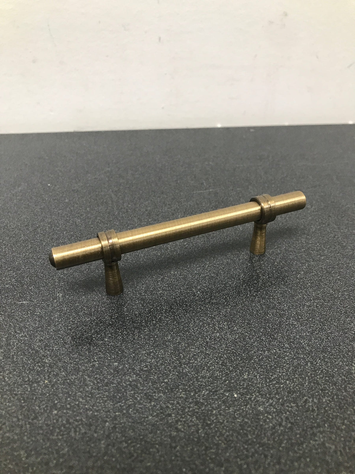 Deltana P310U5 Solid Brass Adjustable Center to Center 4.75" Contemporary Bar Cabinet Pull - Antique Brass