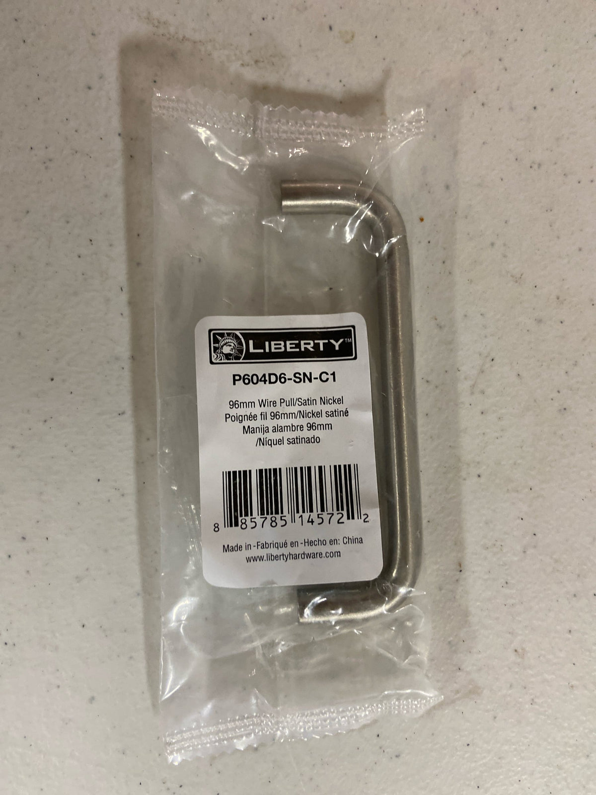 Liberty 96mm Wire Pull, Satin Chrome