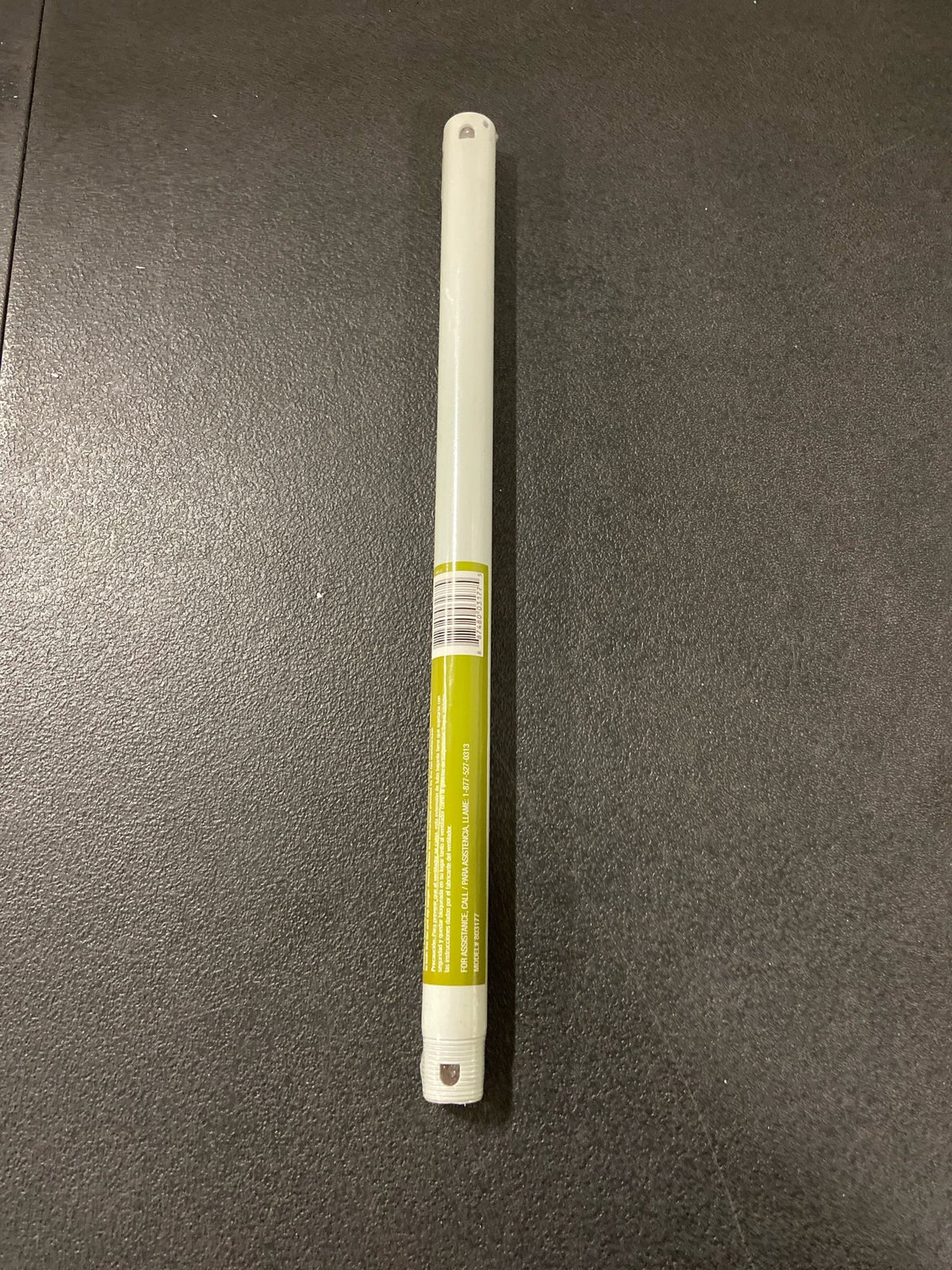 Private brand unbranded 803177 18 in. White Ceiling Fan Extension Downrod for 11 ft. Ceilings