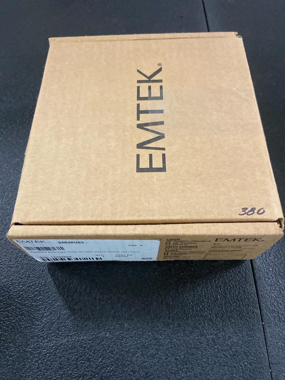 Emtek 2604US3 6-3/8" Solid Brass Bar Style Tissue Paper Holder - Polished Brass Regular Rosette