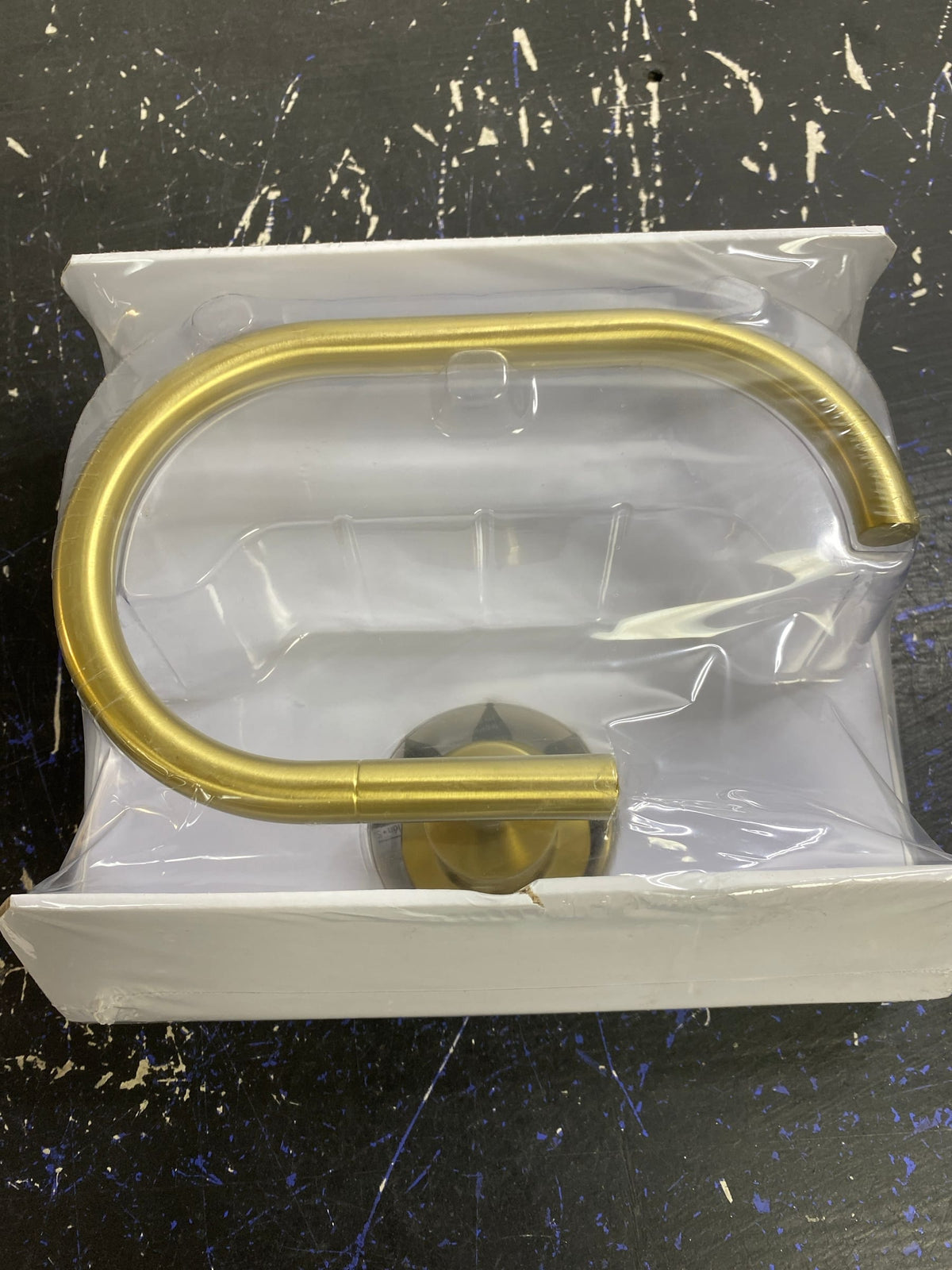 Pfister Contemporary Towel Ring in Brushed Gold-BRB-NC1BG