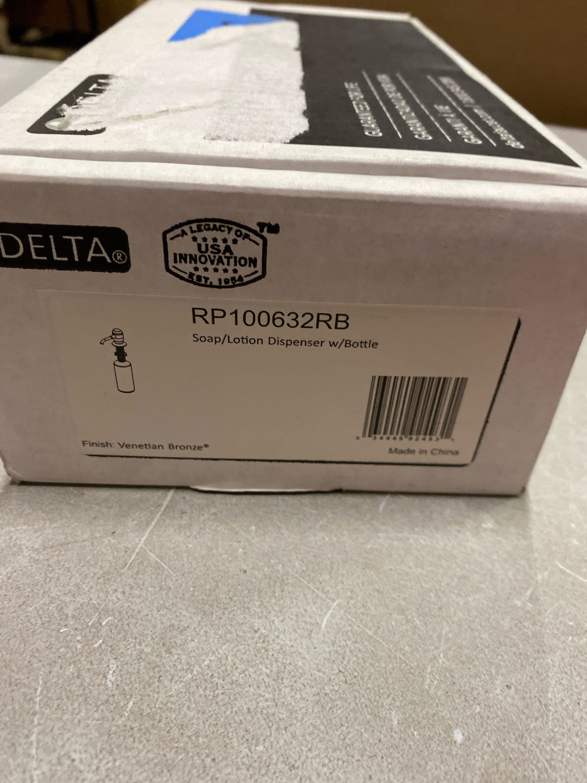 Delta Broderick RP100632RB Soap/Lotion Dispenser w/Bottle - Venetian Bronze
