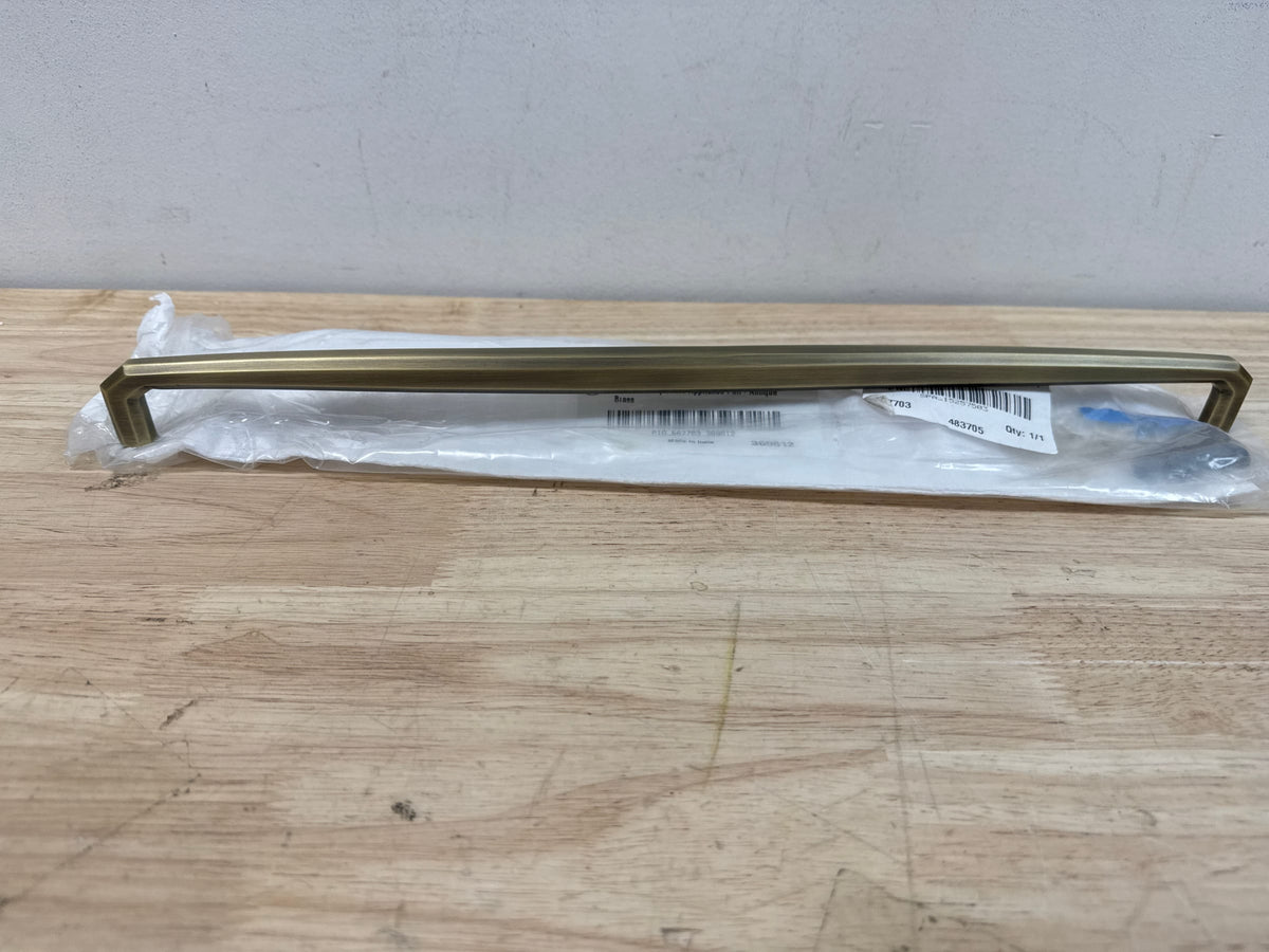 Signature Hardware 483705 Ponderay 18 Inch Center to Center Bar Cabinet Pull - Antique Brass