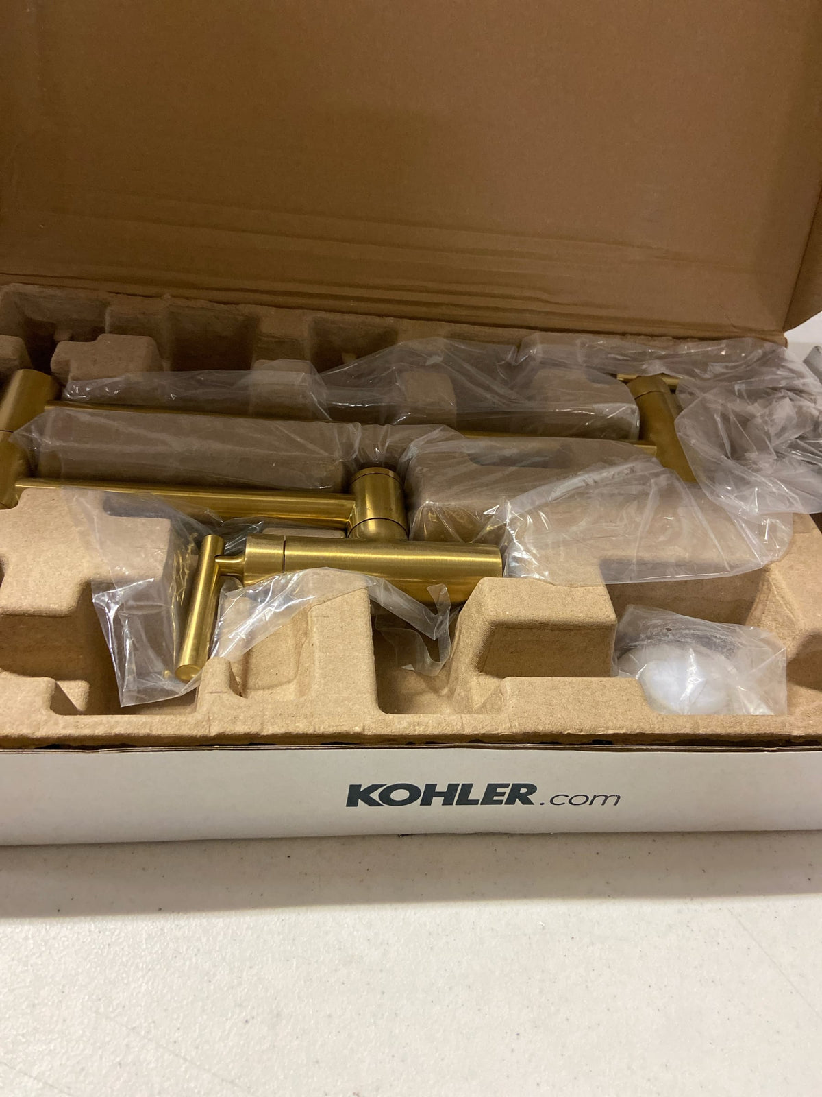 Kohler 35745-2MB Wall Mount Pot Filler in Vibrant Brushed Moderne Brass